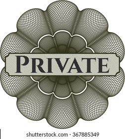 Private abstract linear rosette