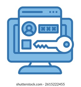 Private Access Icon Element For Design