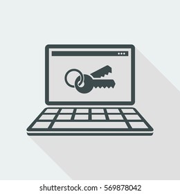 Private account - Flat minimal icon