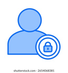 Private Account-Symbol-Element für Design