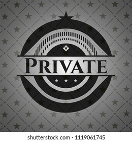 Private black emblem