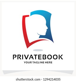 Private Book Logo Design Template Inspiration