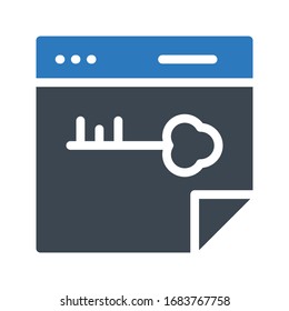 private browser vector glyph color icon 