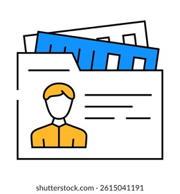 private business businessman line icon vector. private business businessman sign. isolated symbol illustration