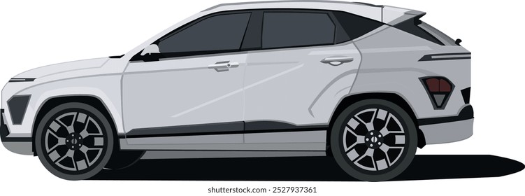 Vector de coche privado, conveniente para el material del logotipo o para crear los iconos relacionados con los coches privados del vehículo