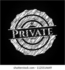 Private chalk emblem