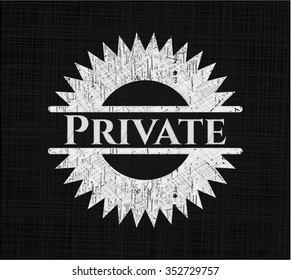 Private chalk emblem