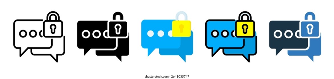 Private Chat Icon Multiple Style