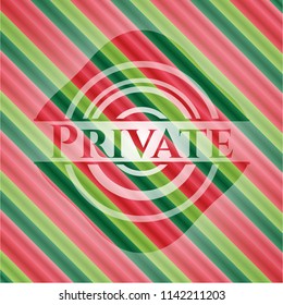 Private christmas badge background.
