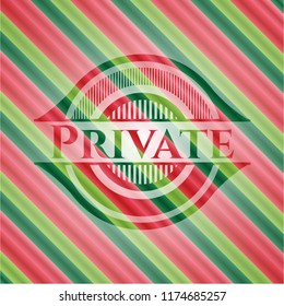 Private christmas badge background.