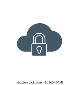 private cloud icon. glyph icon