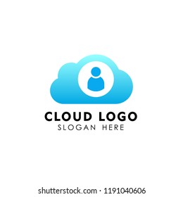 private cloud tech icon design. cloud vector element