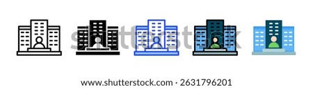 Private Company Icon Collection With Multiple Styles