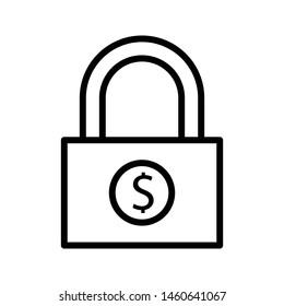 private dollar thin line vector icon