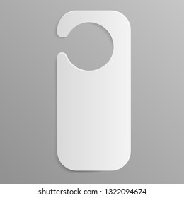 Private door tag icon. Realistic illustration of private door tag vector icon for web design