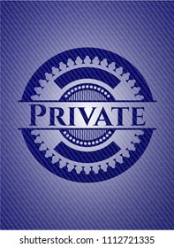  Private emblem with jean high quality background
