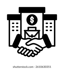 Private Equity Icon Element for Design