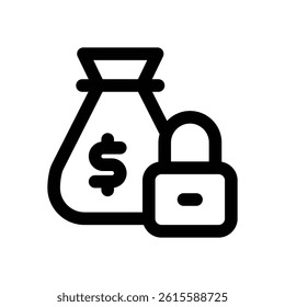 private equity line icon. Clean and minimalist vector icon for websites, mobile apps, presentations, and logos. Fully scalable and customizable for any project.