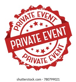 Private event text stamp . Sign.Seal