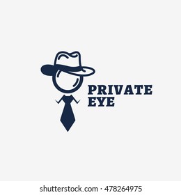 Private Eye Logo Template Design. Vector Illustration.