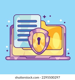 Private FIle Folder Concept Vector