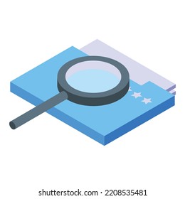 Private files icon. Isometric of Private files vector icon for web design isolated on white background