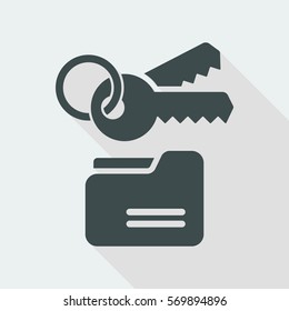 Private folder - Flat minimal icon