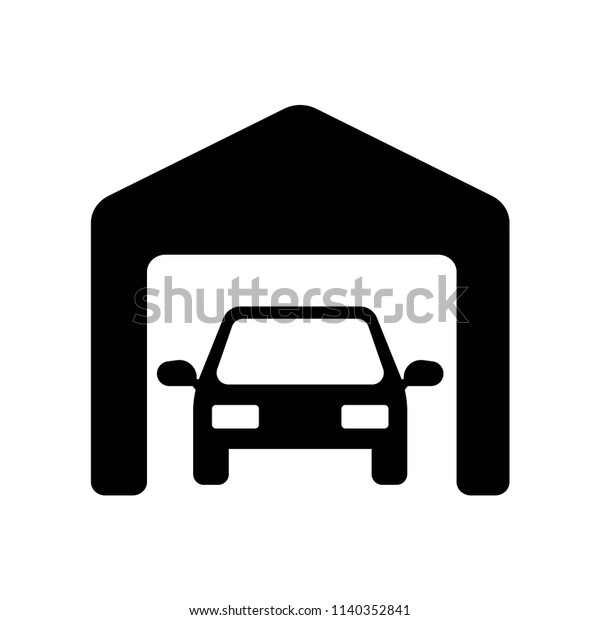 Private Garage icon vector icon. Simple element
illustration. Private Garage symbol design. Can be used for web and
mobile.