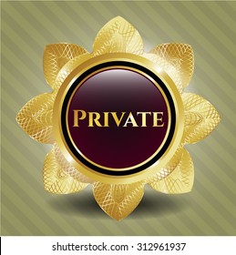Insignia de oro privada