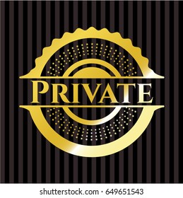 Private gold badge