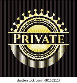 Private gold badge