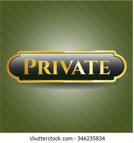 Emblema de oro privado