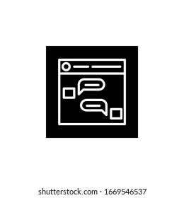 Icon einer privaten Gruppe. Online-Lernsymbol. Perfekt für Anwendungen, Web, Logo und Präsentationen. Invertierter Stil der Symboldesign-Linie