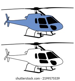 private helicopter air transportatioin vector design