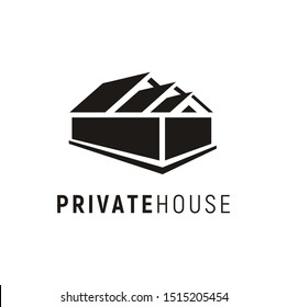 Private House with High Wall logo design