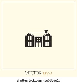 Private House  Vector Icon.