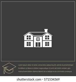 Private House  Vector Icon.