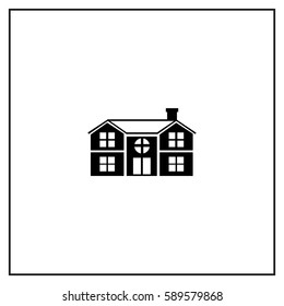 Private House  Vector Icon.