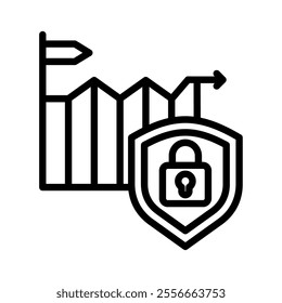 private icon line vector illustration on white background.