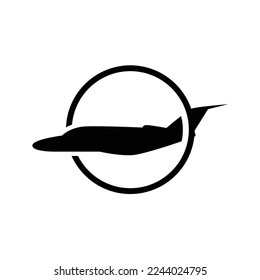 private jet aircraft vip transportation aviation logo design	
