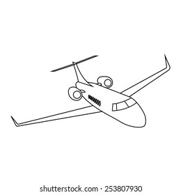 Private jet plane 