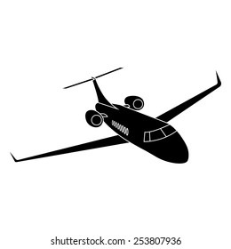 Private Jet Plane Stock Vector (Royalty Free) 253807936 | Shutterstock