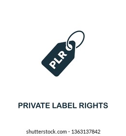 Private Label Rights (Plr) icon. Creative element design from content icons collection. Pixel perfect Private Label Rights (Plr) icon for web design, apps, software, print usage.