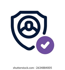 ícone duotônico da vida privada. Ícone vetorial moderno e elegante para sites, aplicativos móveis, materiais de marketing e design corporativo. Totalmente dimensionável e pronto para uso.