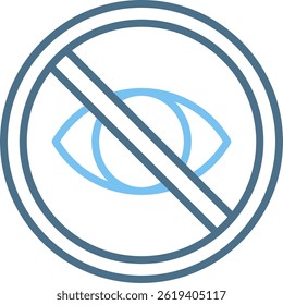 Private Line Two Colour Icon