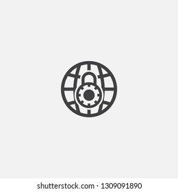 private network base icon. Simple sign illustration. private network symbol design. Can be used for web, print and mobile