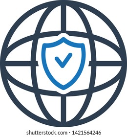 private network icon. Protection Icon