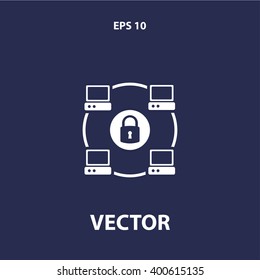 private network icon. vector eps10 icon
