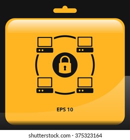 private network icon. vector illustration