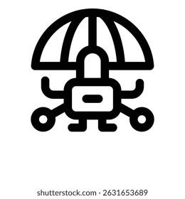 Icono de línea de red privada. Icono de Vector limpio y minimalista para Sitios web, App móviles, presentaciones y logotipos. Totalmente escalable y personalizable para cualquier proyecto.